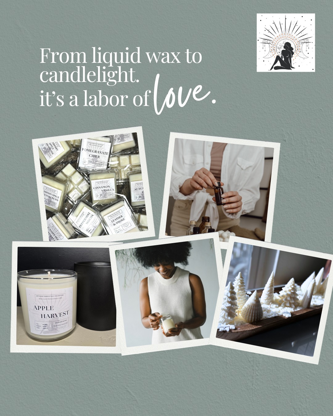 Wax melt clamshells in seasonal scents