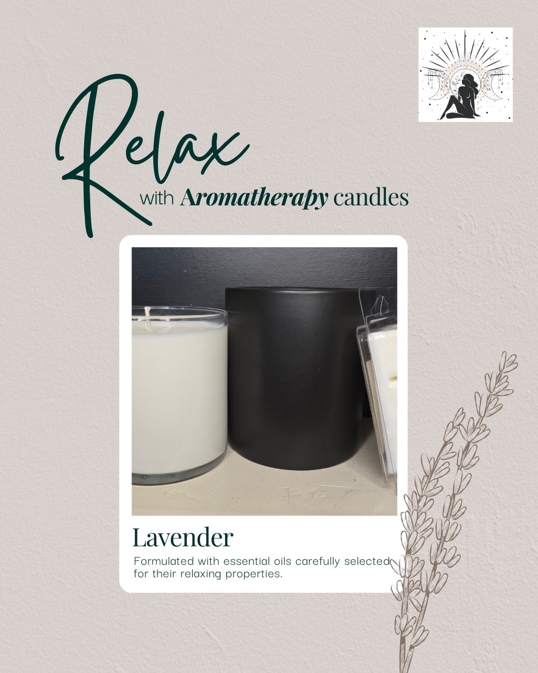 Relax with aromatherapy candles — Lavender